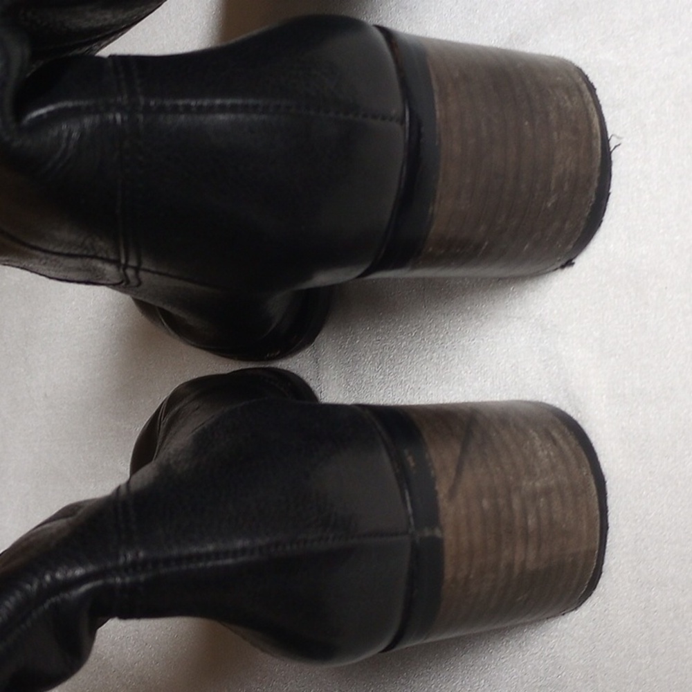 Coach Audrie Leather Riding Boots 5.5 Black Horsebit - Picture 4 of 6